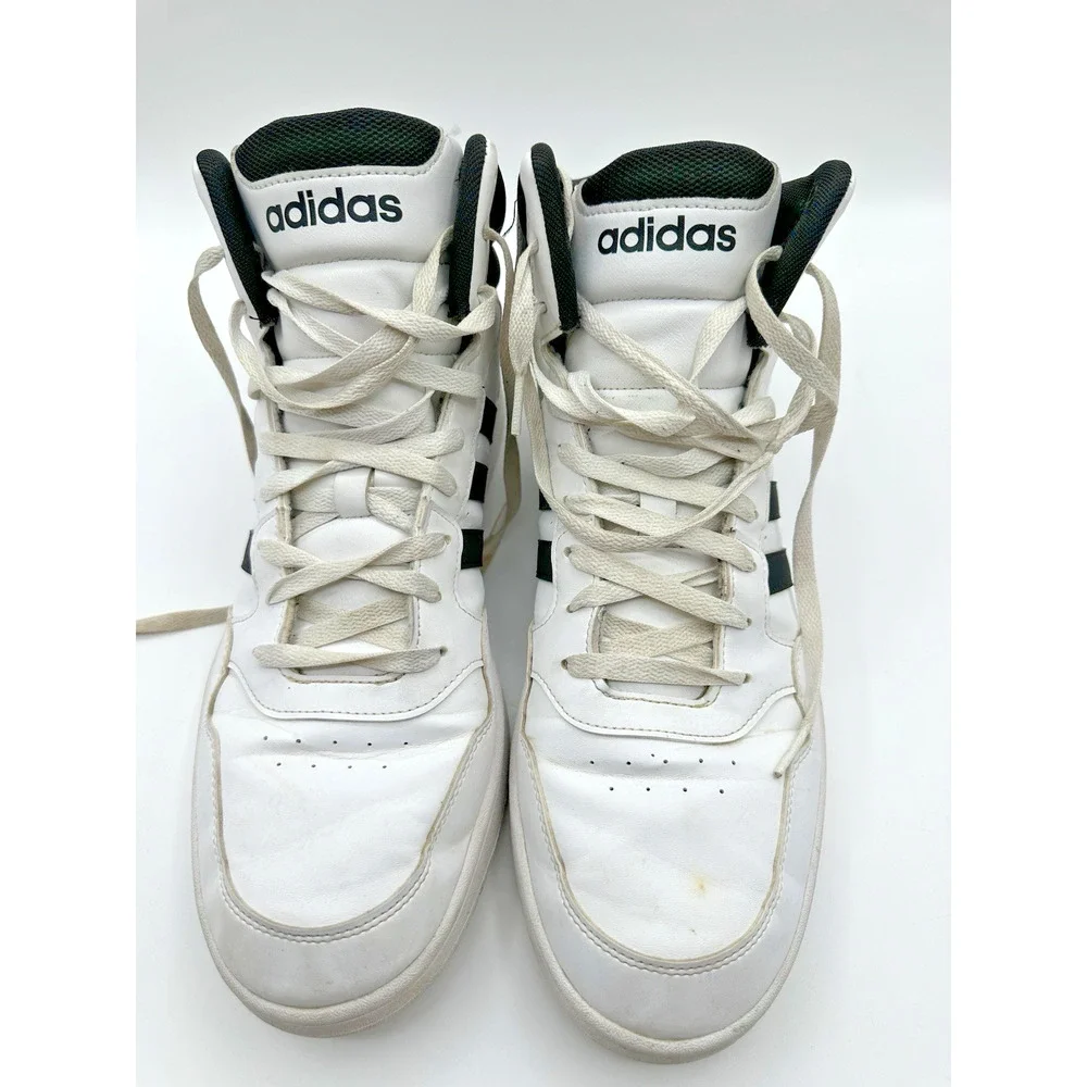 adidas Hoops 3.0 Mid Classic Vintage GW3019 White Black Men’s Size 13